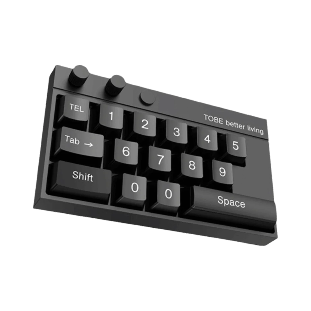 Ornaments Keyboard Shape Moving Plate Rotating Mechanical Number Sign Zpaxo Black