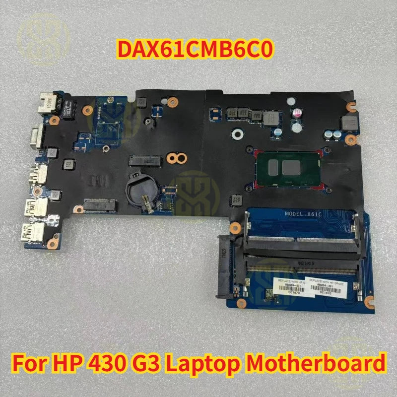 HP 430 G3 Laptop Motherboard DAX61CMB6C0 855654-601 4405U CPU Teat