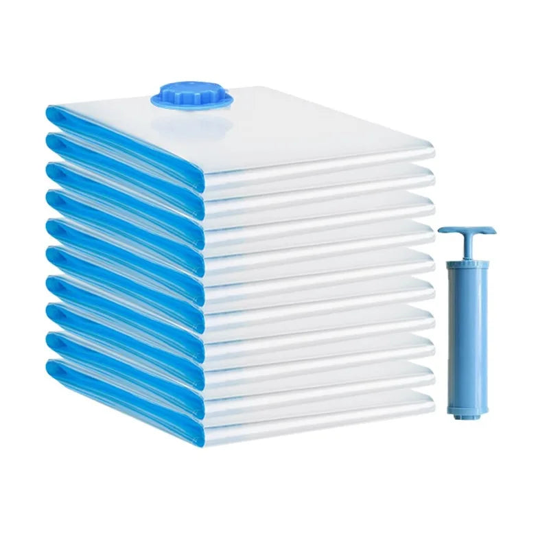 Thickened Vacuum Storage Organizer Bags Transparent Quilt Vacuum Bags Storage Bags Household Clothing Storage and Sorting Bag Zpaxo