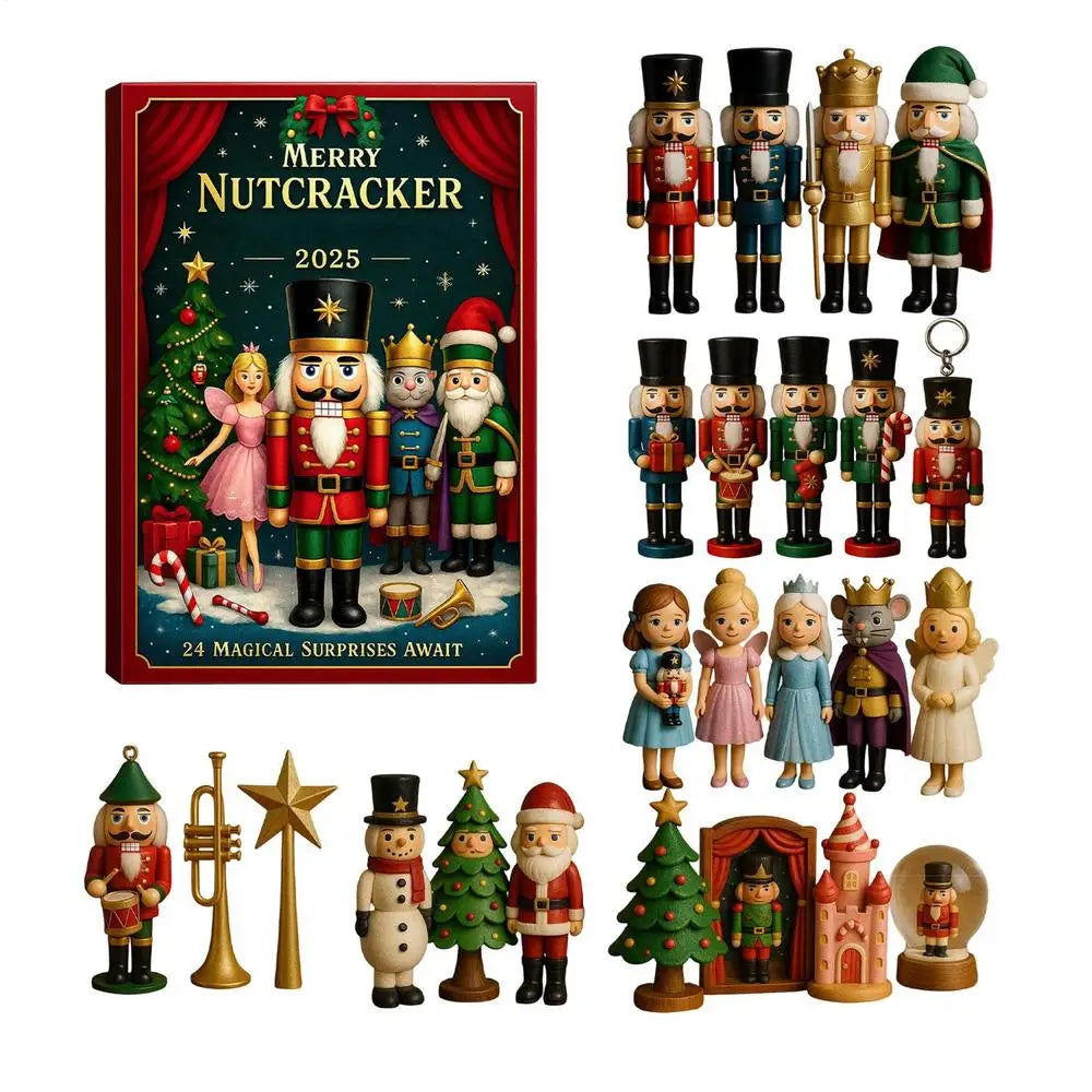 Nutcracker Advent Calendar 2025 24 Days 2D Acrylic Ornament Christmas
