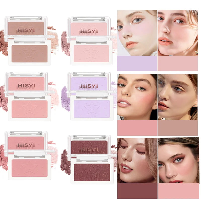 HISYI single color blush palette matte natural brightening complexion single color rouge Zpaxo