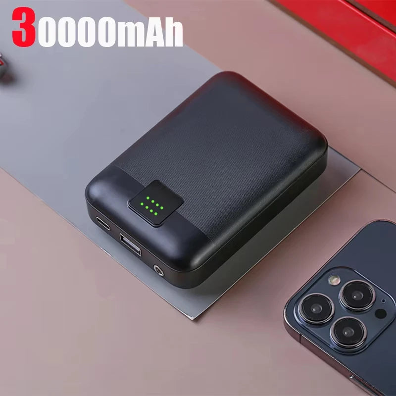 50000mAh PowerBank for Heating Vest Jacket Gloves Heated Auxiliary Battery DC7.4V Portable Powerbank Electric Heating Equipment Zpaxo Black 30000mAh 30001mAh-50000mAh