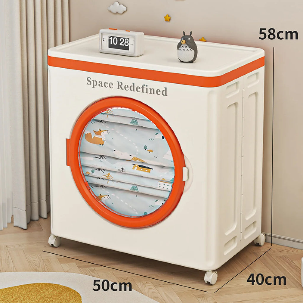 Extra-Large Foldable Storage Box for Clothes & Quilts | Flip-Top Foldable Storage Box Zpaxo Orange