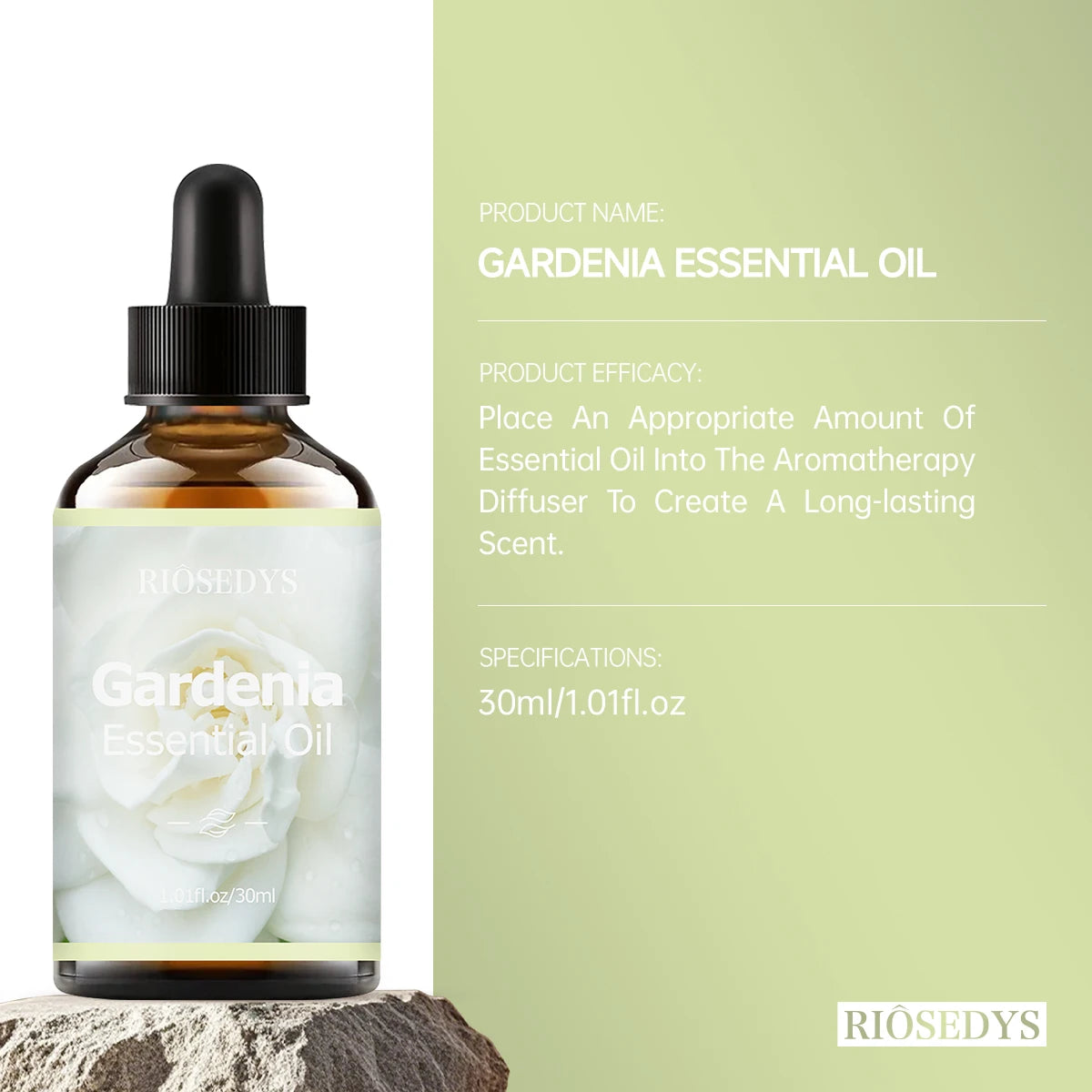 GARDENIA Essential Oil Natural Fragrance Suitable Body Massage Zpaxo