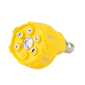6in1 Design Pressure Washer Nozzle 1 Connector 0 15 25 40 Degree Zpaxo Yellow-30mm