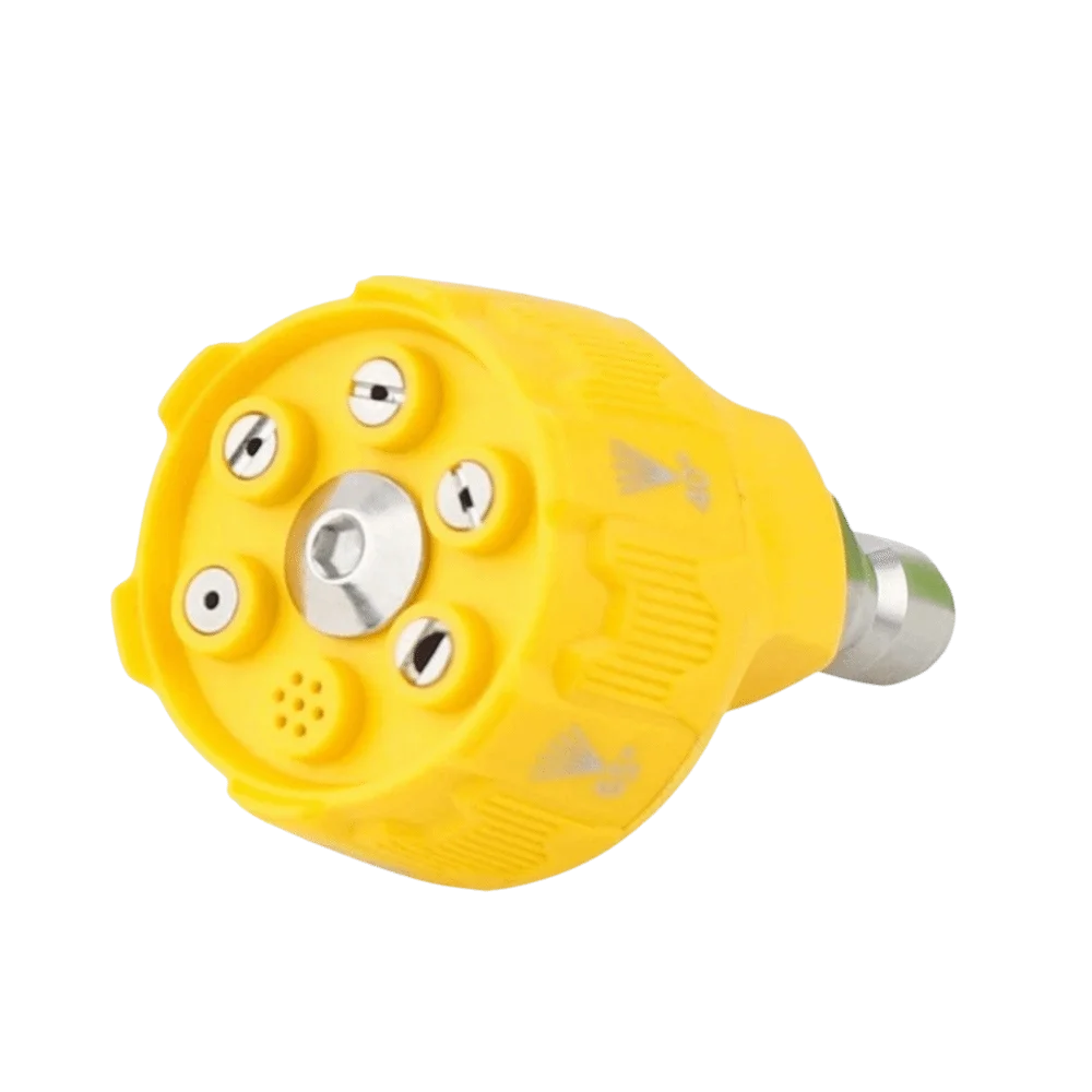 6in1 Design Pressure Washer Nozzle 1 Connector 0 15 25 40 Degree Zpaxo Yellow-30mm