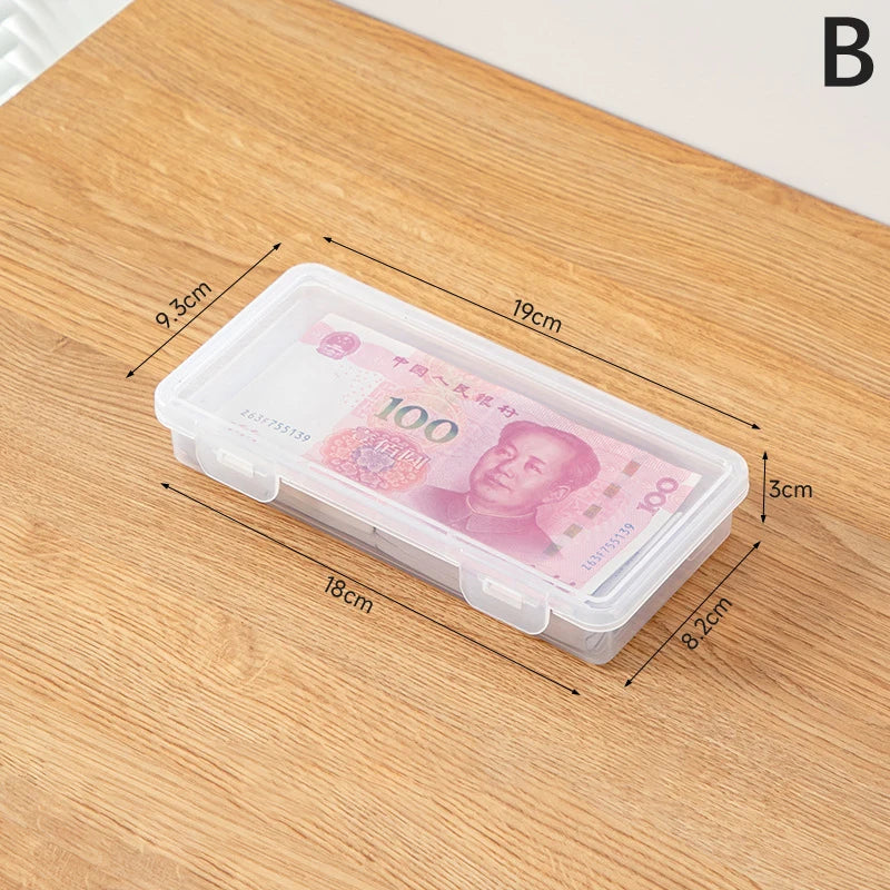Portable Storage Box Paper Money Album Currency Banknote Case Coin