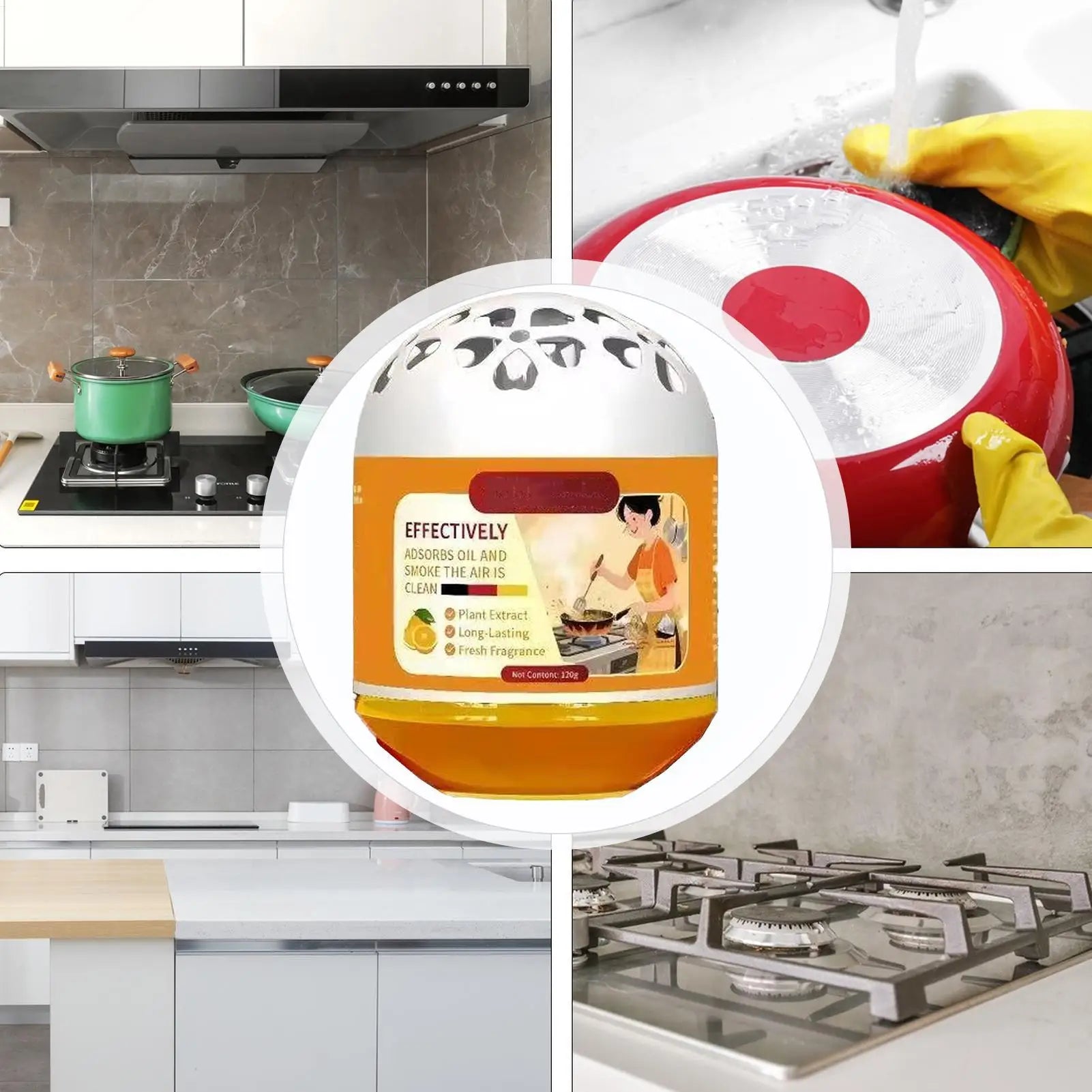 Air Freshener Box Kitchen Oil Absorber Long Lasting Odor Eliminator