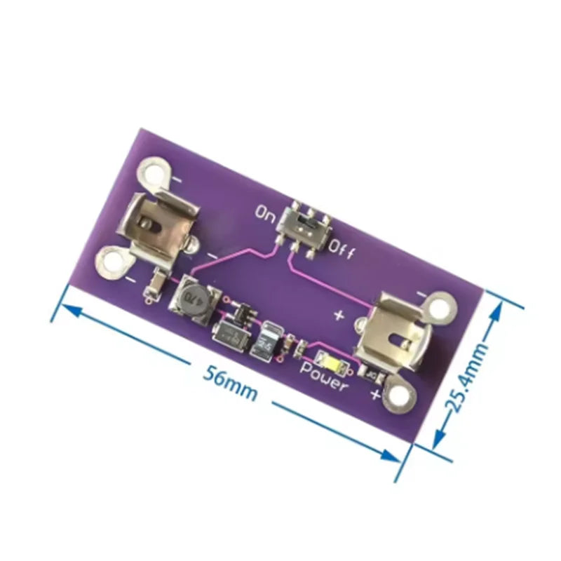LilyPad AAA Battery Boost Power Module 5V Output Power Supply Zpaxo