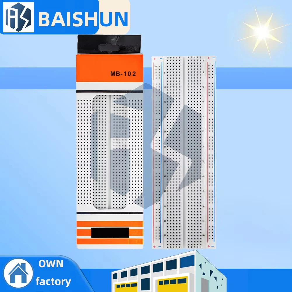 MB-102 Solderless Breadboard 830 Points 400 Holes Prototype Circuit Zpaxo