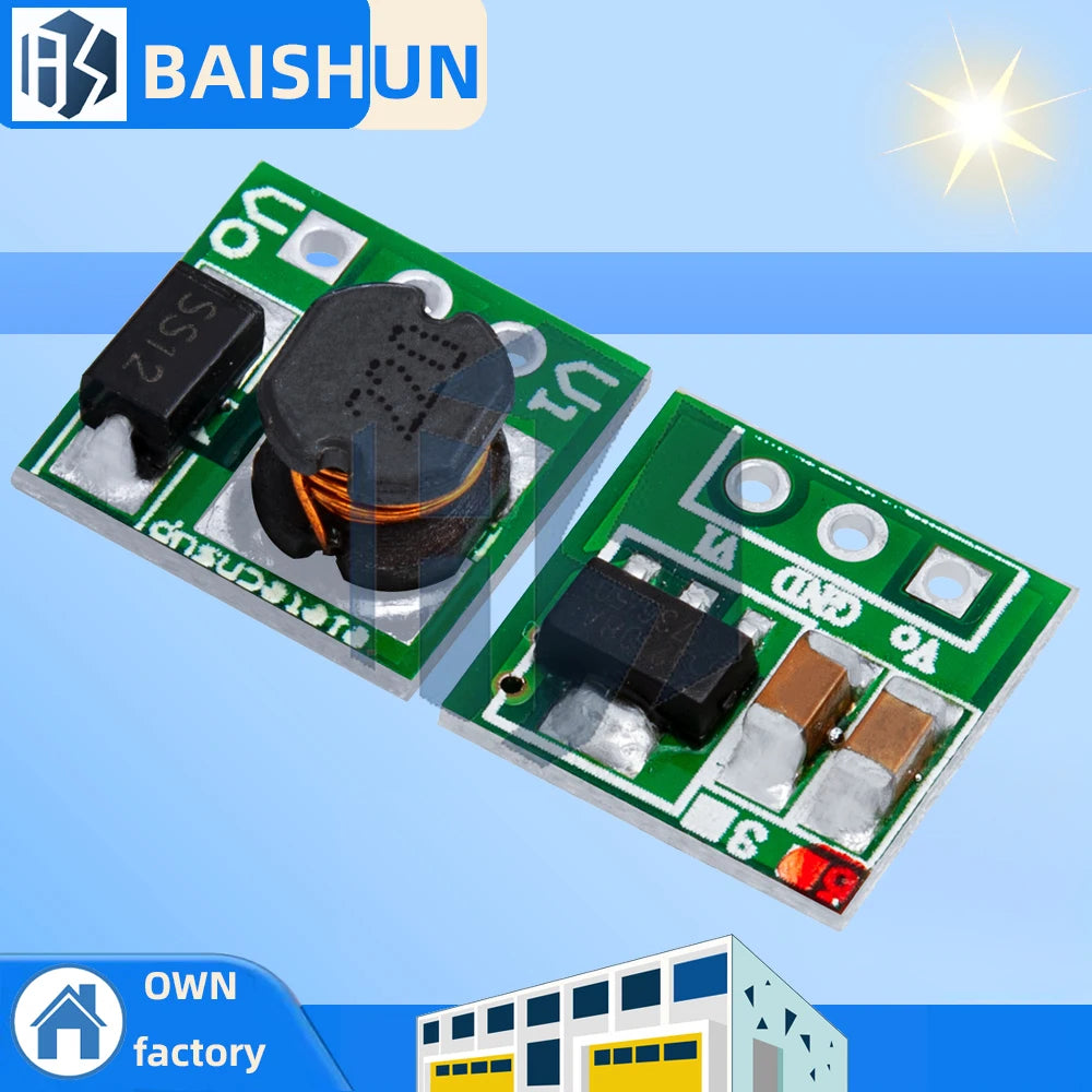 1PCS /5PCS/10pcs 0.9-5V To 5V DC-DC Step-Up Power Module Voltage Boost Converter Board 1.5V 1.8V 2.5V 3V 3.3V 3.7V 4.2V To 5V Zpaxo
