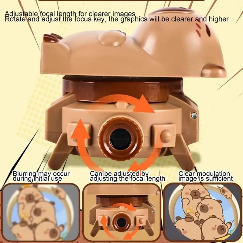 Capybara Projection Electronic Watch Cartoon Watch Clock Kids New Year Gift for Kids - Fun Luminous Toy And Kindergarten Gift Zpaxo