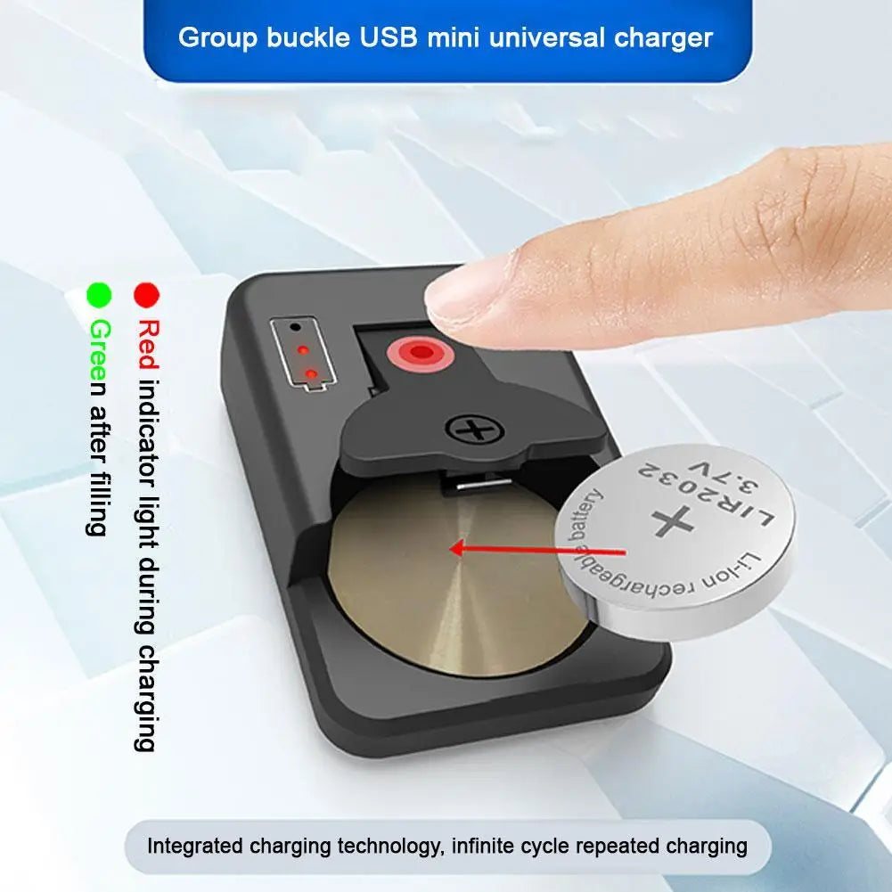 Universal LIR Button Battery Charger | Type-C USB Button Battery Charger Zpaxo