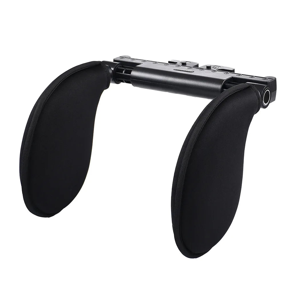 Car Headrest PU Sponge Neck Pillow Four Seasons Universal Side Sleep Zpaxo Cloth Black