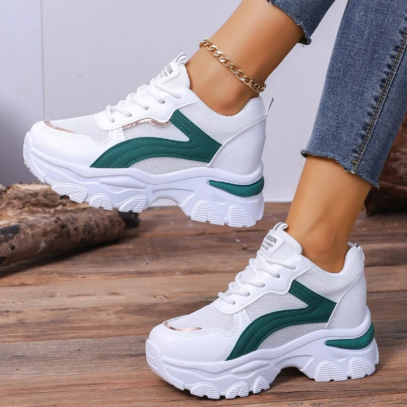 Women's Mesh Fabric Breathable Comfortable Vintage Sneakers 2026 Zpaxo