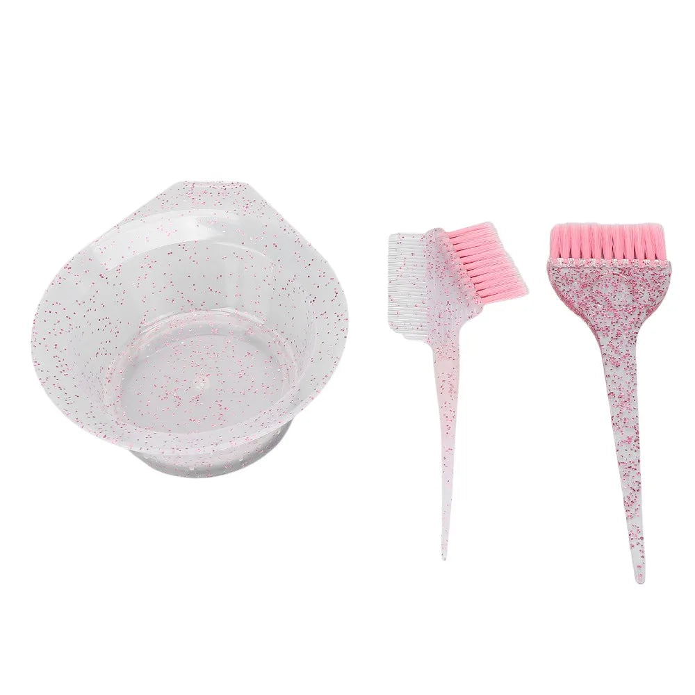 Double-sided Comb Hair Dyeing Brushes Soft Bristle Brush Pink Barbers Zpaxo