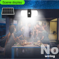 Outdoor Solar Lights Motion Sensor Fixtures Wall Mount LED 5M Cord Zpaxo White China Mainland