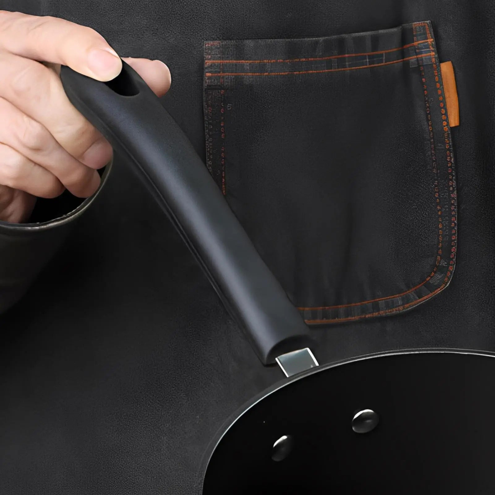 Replaceable Fry Handle Detachable Pot Part Kitchen Anti-scald
