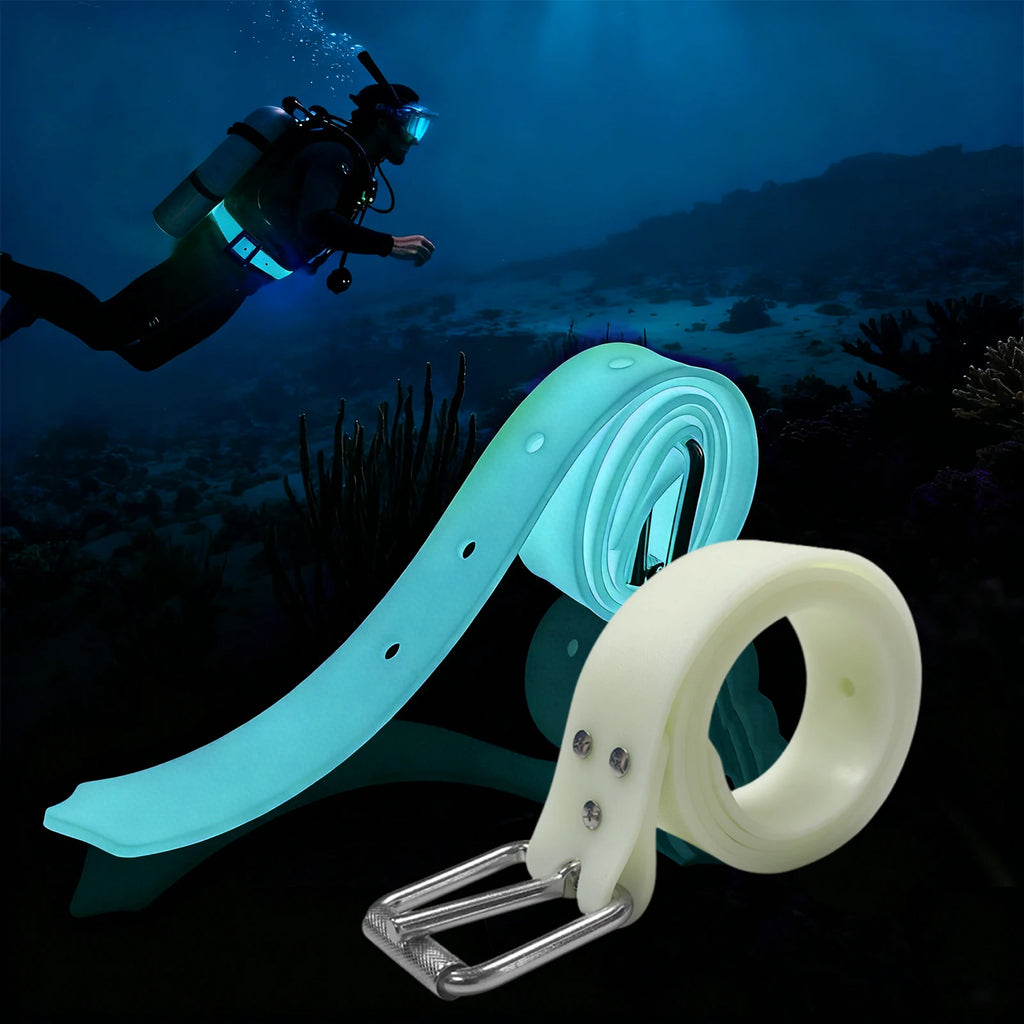 Adjustable Scuba Block Belts Anti-slip Luminous Freediving Weight