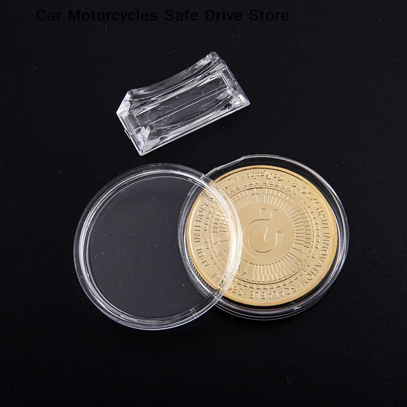 CM4cm Acrylic Coin Display Case Transparent Box Commemorative Medal