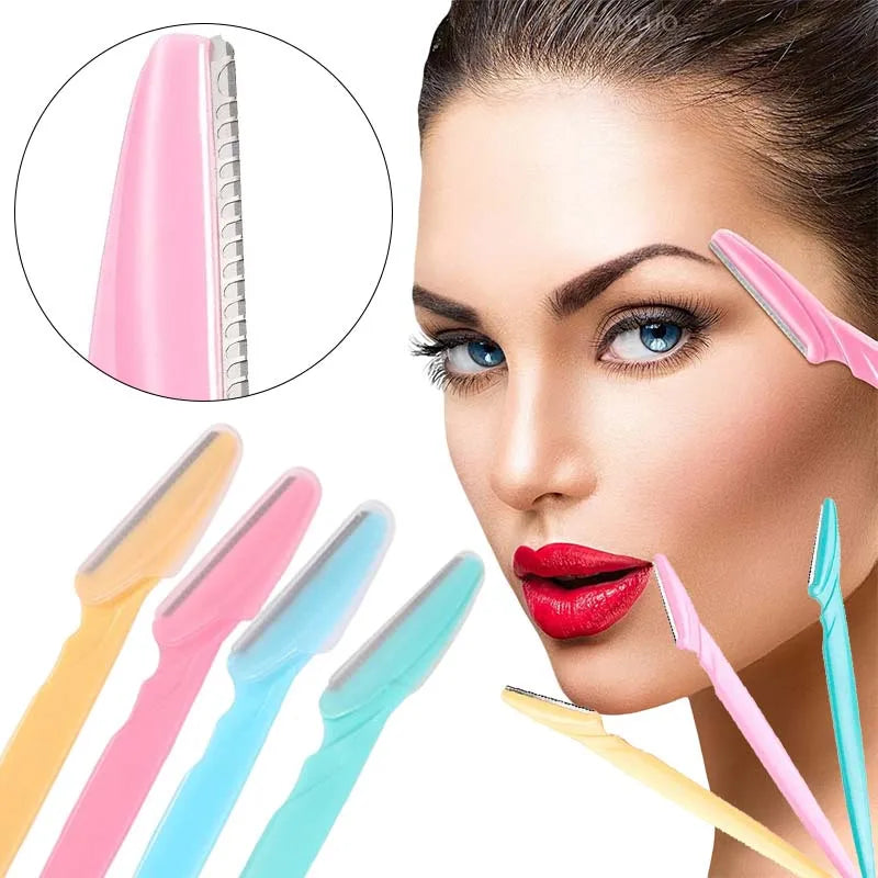 1- Eyebrow Trimmer Razor Safety Eye Brow Shaping Knife Portable
