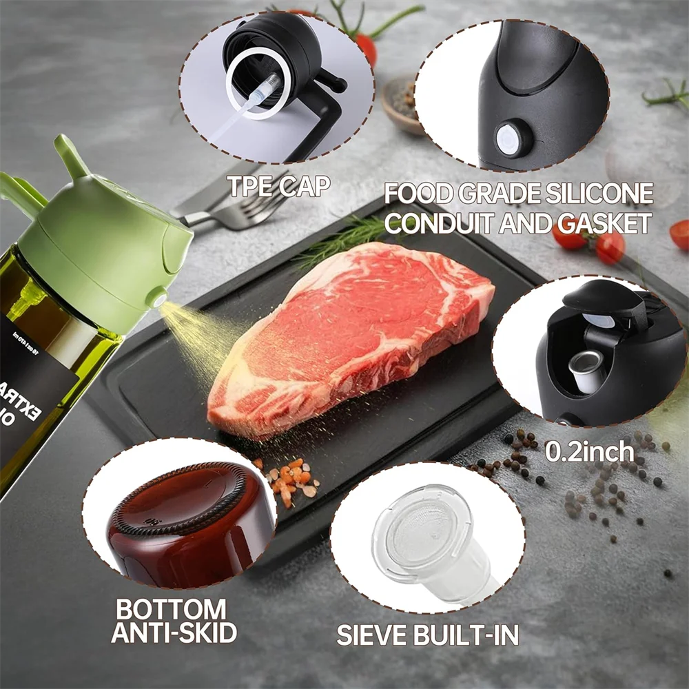 Olive Oil Dispenser Kitchen Stickers 1 Sprayer Cooking Air Fryer Salad Zpaxo