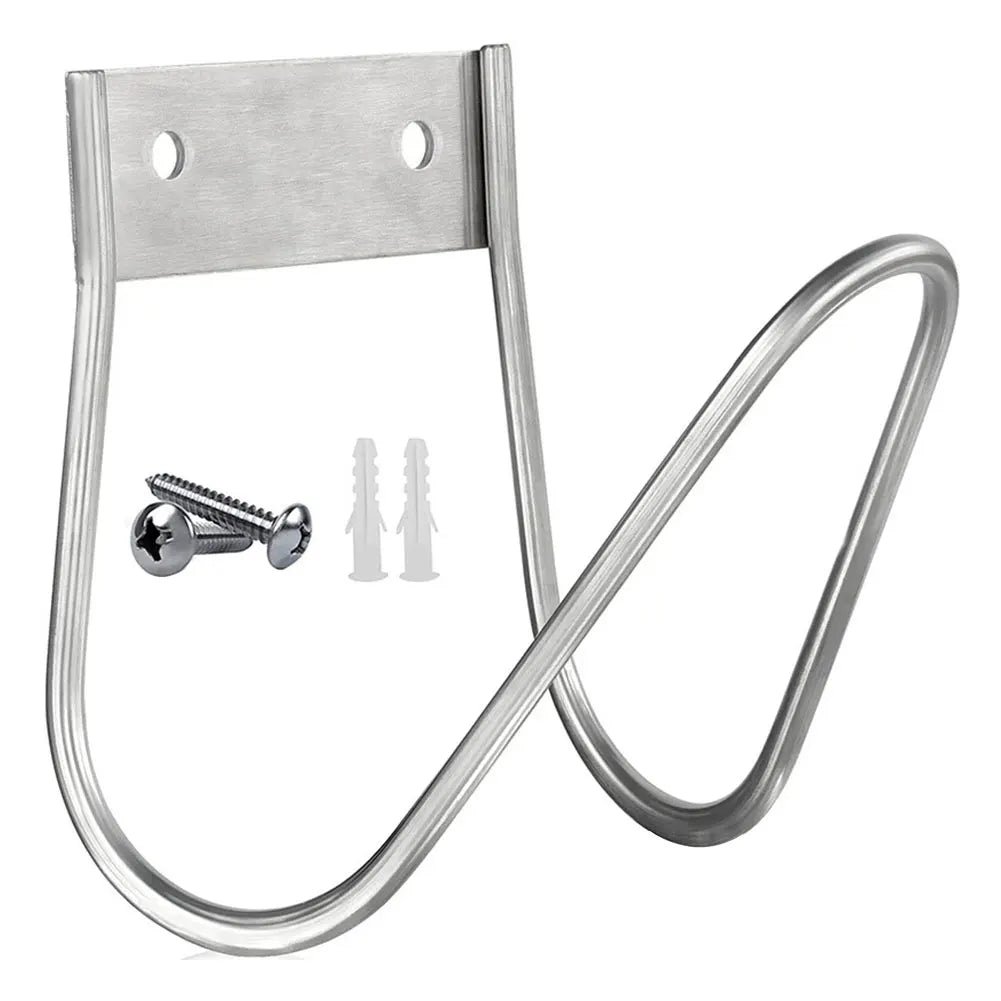 Stainless Steel Garden Hose Holder Wall Mount Water Hanger Hook