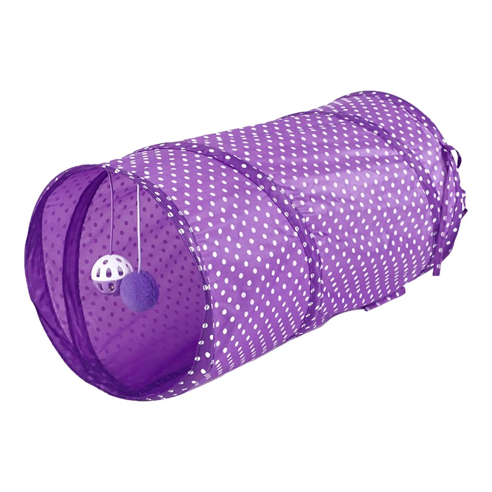 Pet Cat Tunnel Training Interactive Hiding Running Foldable Play Center Cat Toy for Ferrets Bunnies Kitten Rabbits Puppy Zpaxo Violet