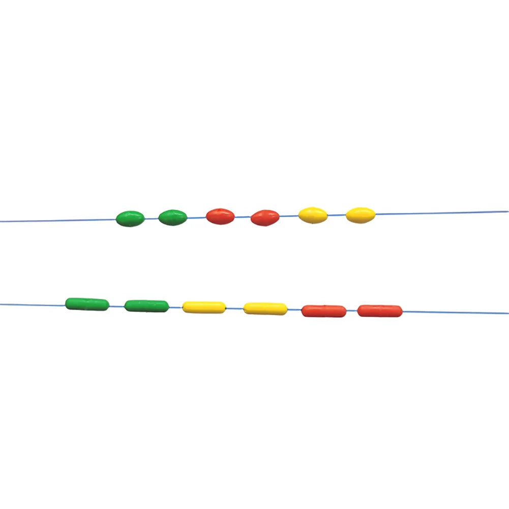 10sets Oval Stopper Connector Line Elasticity Fishing Float