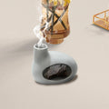 Ceramic Cone Incense Burner & Palo Santo Holder – Ash Catcher Incense Burner Zpaxo Gray