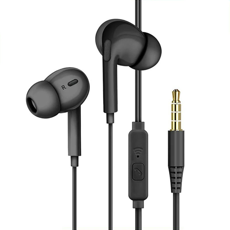 Universal Earphone 3.5mm Jack Wired Headphones With Microphone HiFi Stereo Earbuds Sports Headsets For Xiaomi Samsung Redmi POCO Zpaxo