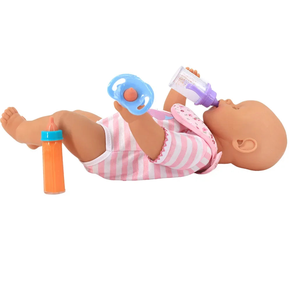 Milk Juice Bottles Toy Pacifier Baby Dolls Large Doll Feeding Bottle