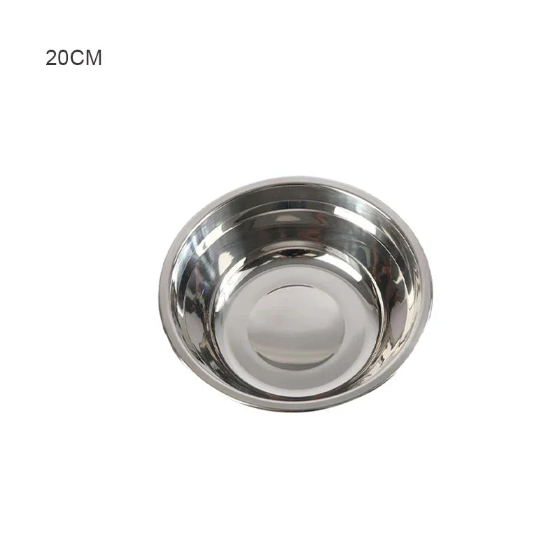 Stainless Steel Mixing Bowl – Baking, Kneading & Washing Stainless Steel Mixing Bowl Zpaxo Silver 20cm