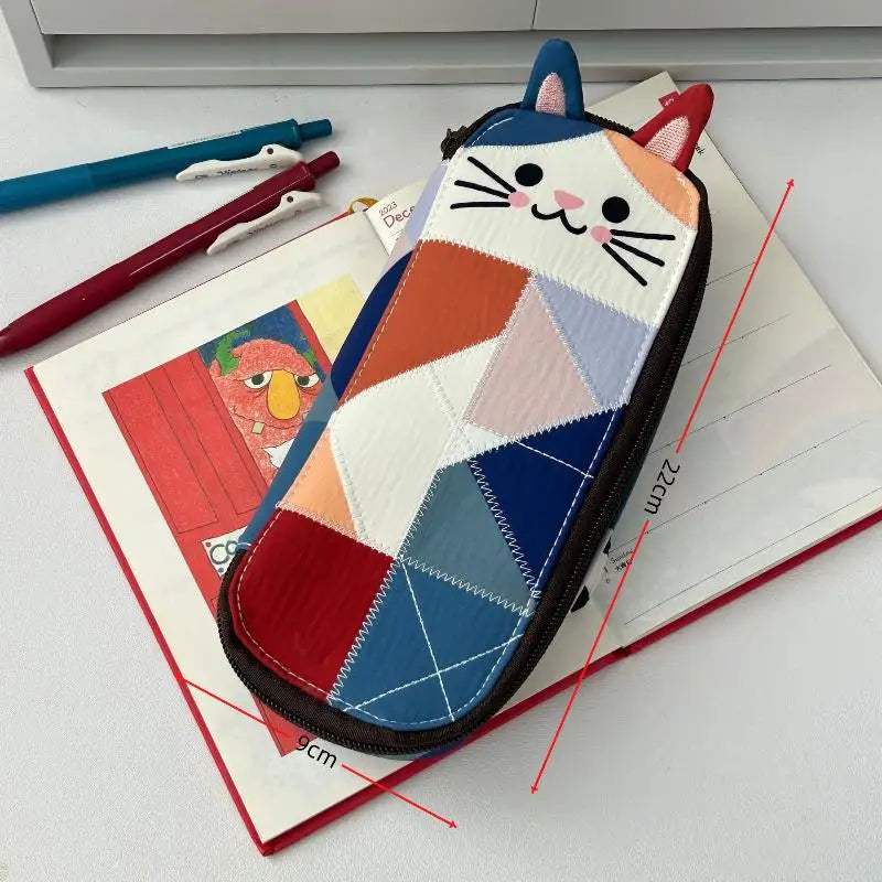 Kawaii Kitten Pencil Case – Large Capacity Pouch Bag