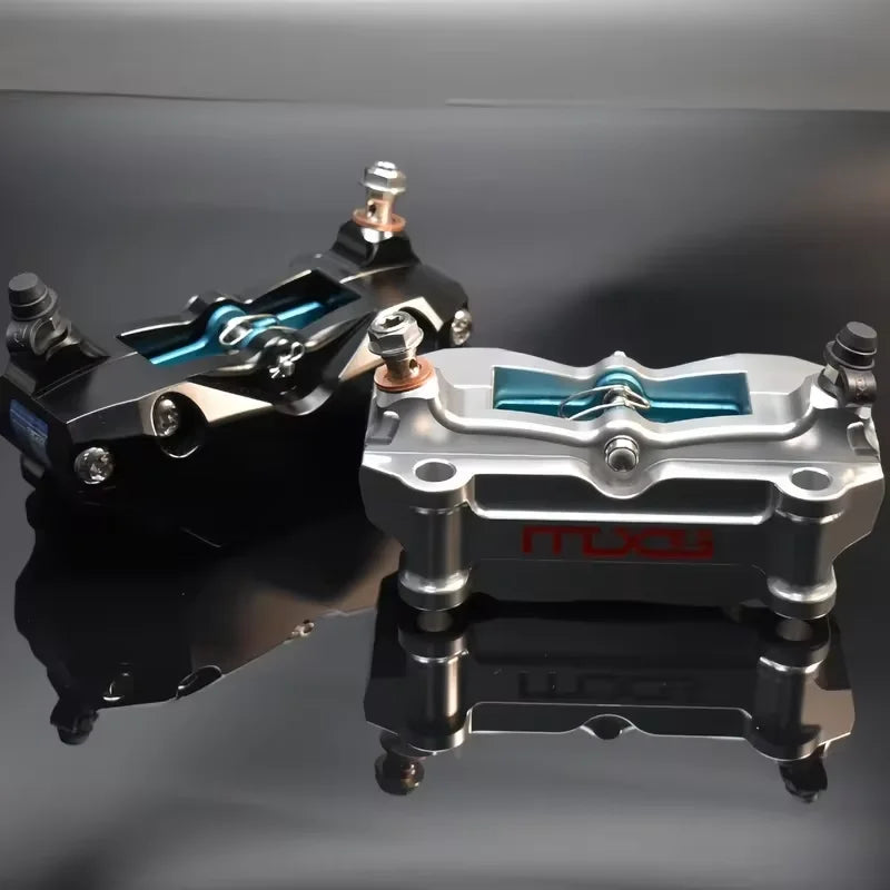 MXS GP4 Four-Piston CNC Motorcycle Brake Calipers | 100mm Universal
