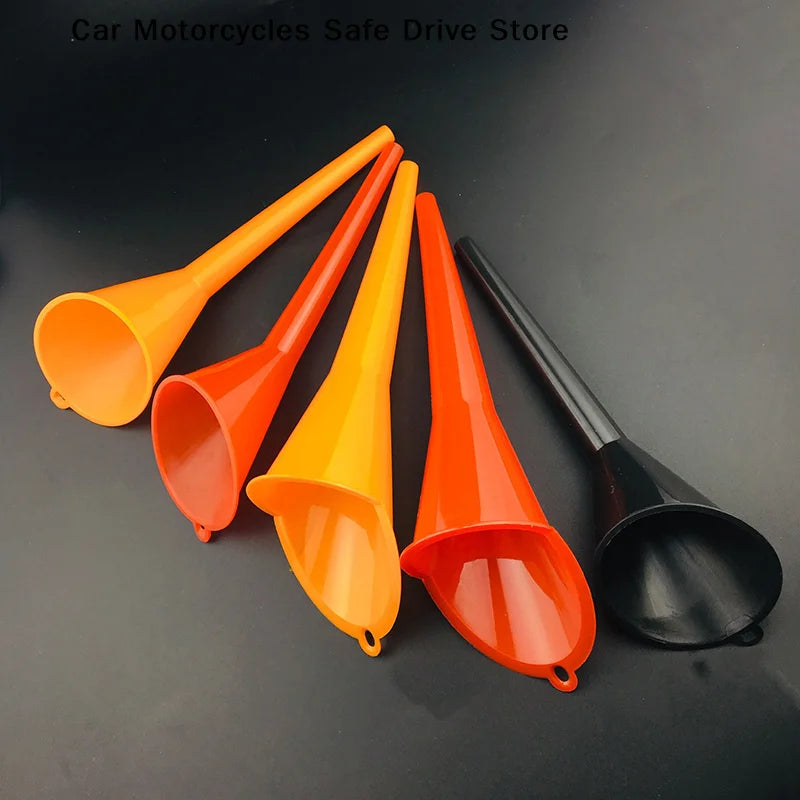CMCar Long Stem Funnel Gas Oil Fuel Filling Tools Anti-splash Plastic