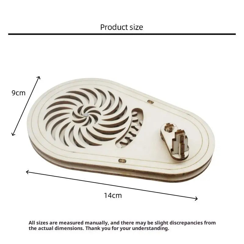 DIY Wooden Optical Illusion Spinner Kit – STEM Toy for Kids