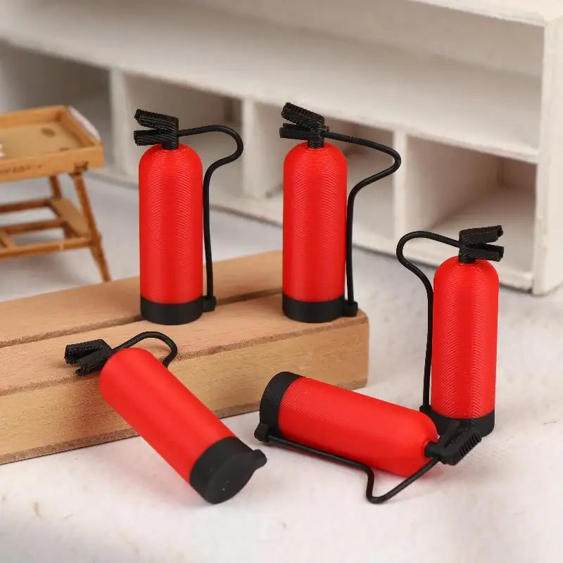 1:12 Miniature Fire Extinguisher Dollhouse Ornament | 1/2/5 Pcs