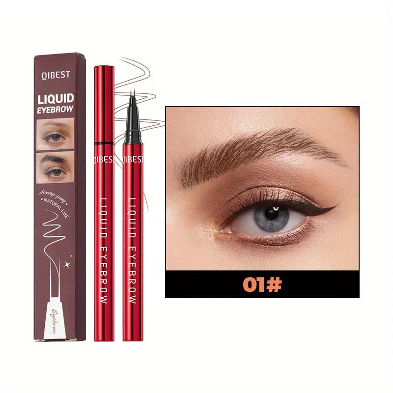 Eyebrow pencil waterproof and oil-proof, not easy to smudge, dark brown, light brown, with distinct roots Zpaxo 01