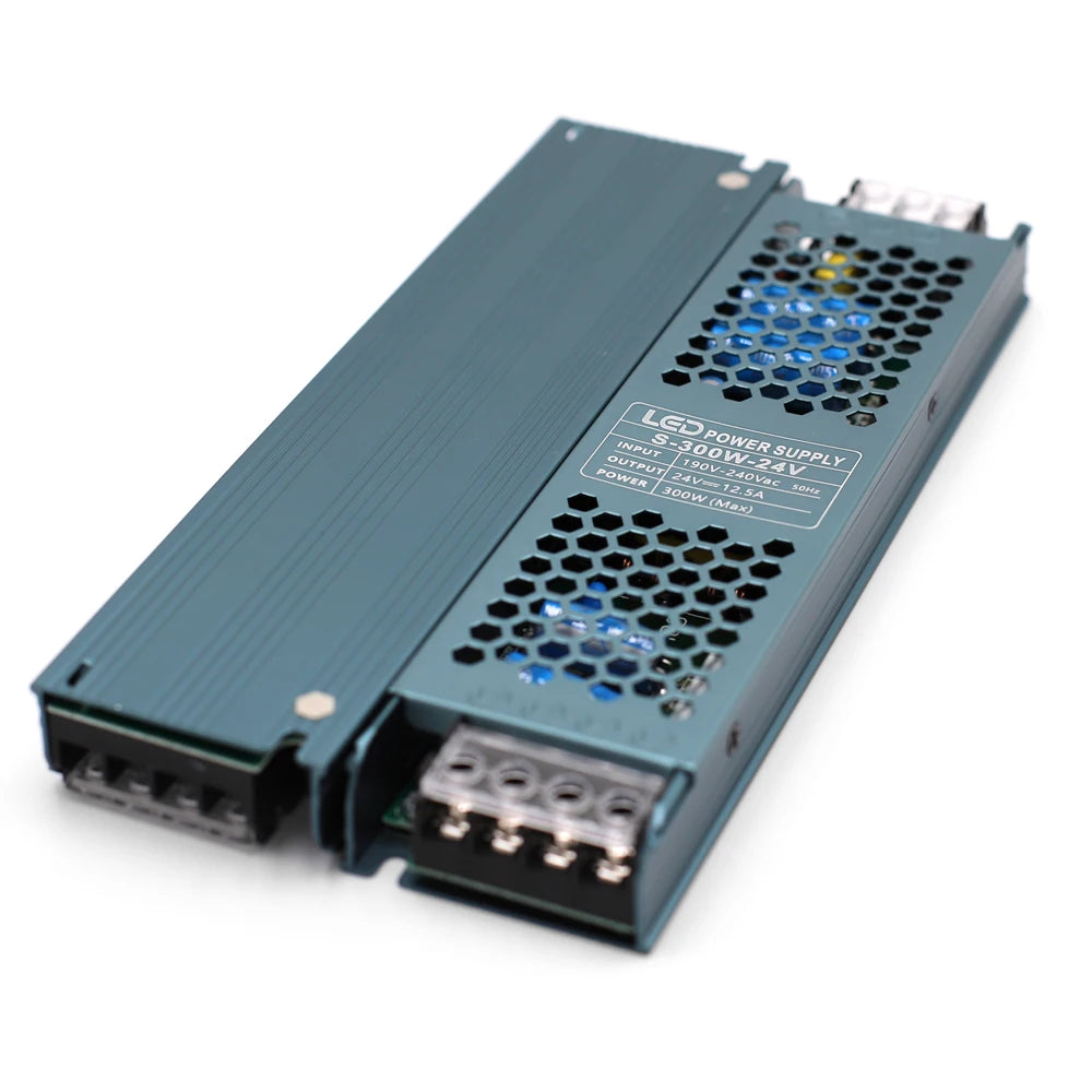 DC 12V/24V LED Power Supply – Silent Transformer 60W–400W