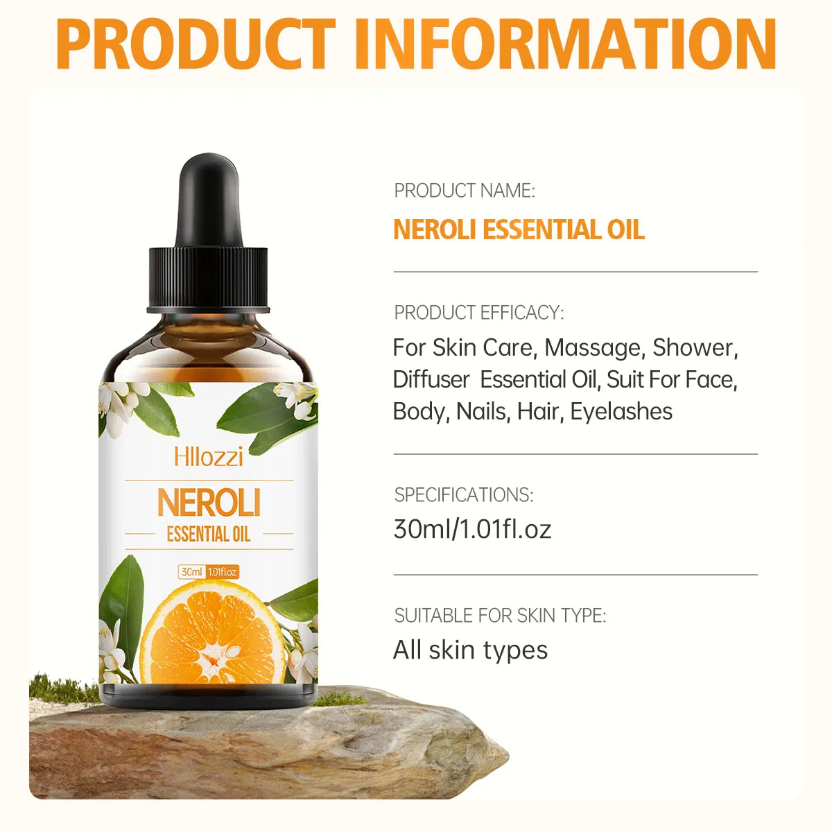 Neroli Essential Oil Hair Care Aromatherapy Humidifier Burner Zpaxo