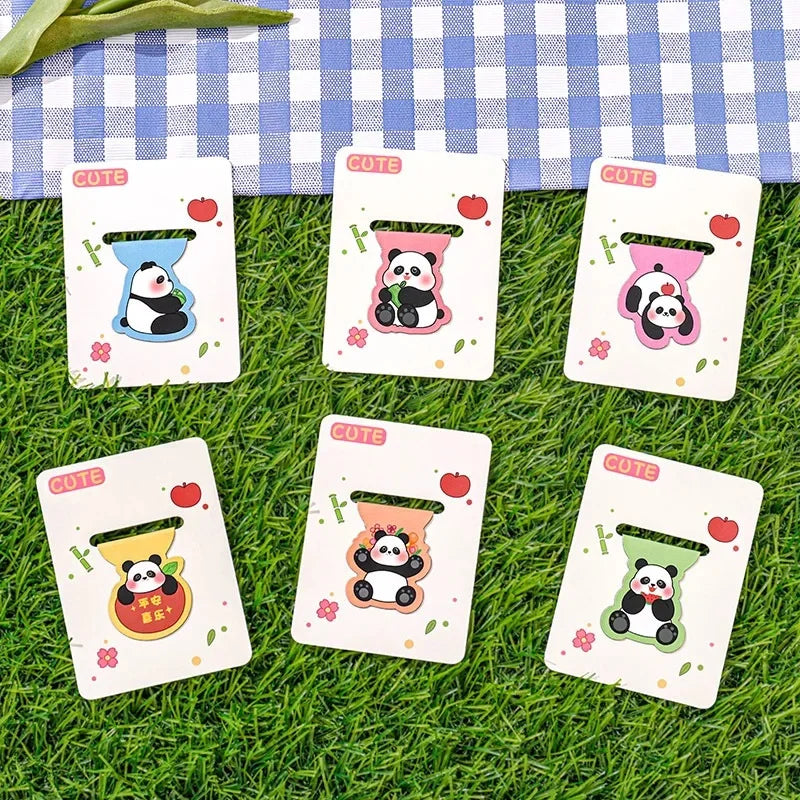 Cute Cartoon Panda Book Page Clips Kawaii Animal Bookmark Markers