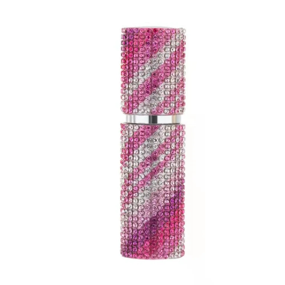 Fine Mist Perfume Refill Bottle Sub-Bottling Atomizer Perfume Spray Bottle Diamond-Encrusted Mini Refillable Sprayer Outdoor Zpaxo purple