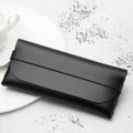 Black PU Leather Eyeglasses Case – Soft Protective Pouch