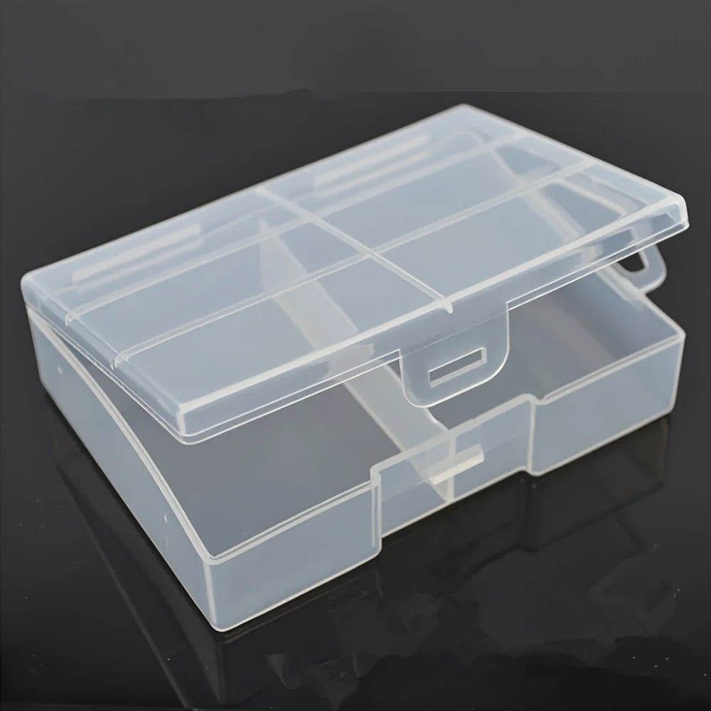 AA AAA Battery Storage Box Transparent Can Hold 24 Batteries Zpaxo