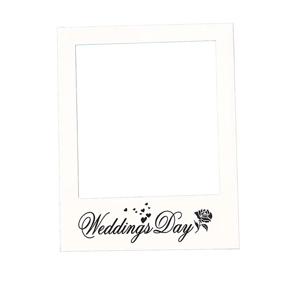 Wedding Day Photo Frame DIY Props Creative Booth Favors Anniversary