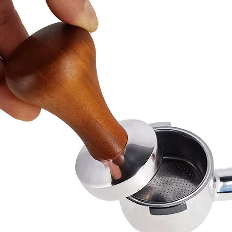 Espresso Coffee Tamper 51/53/58mm – Aluminum & Wood Handle Espresso Coffee Tamper Zpaxo