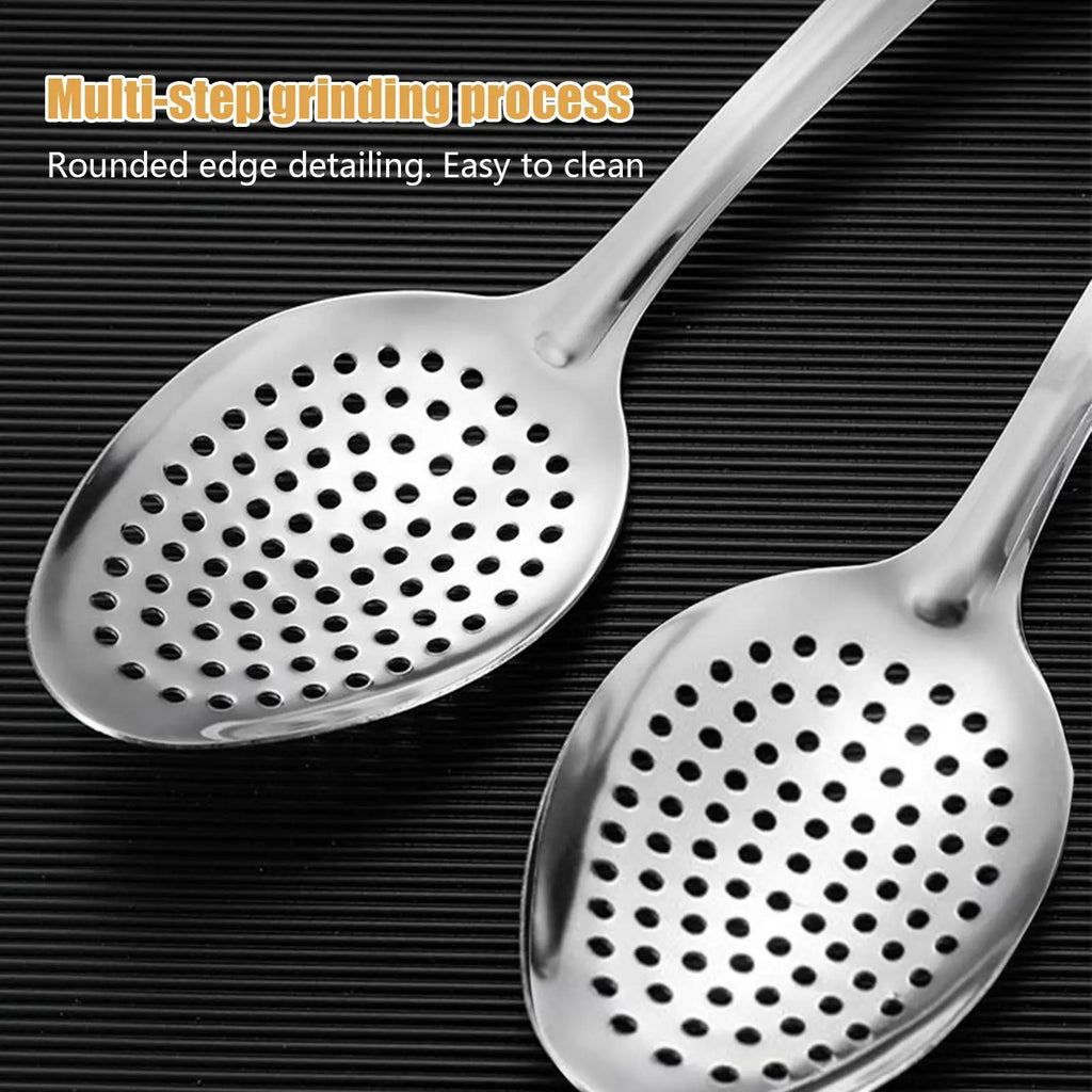 Metal Slotted Spoon 15IN Straining Spoon Nonstick Tools Scoop Utensil Skimmer Spatula for Mixing Baking Outdoor Buffet Frying Zpaxo