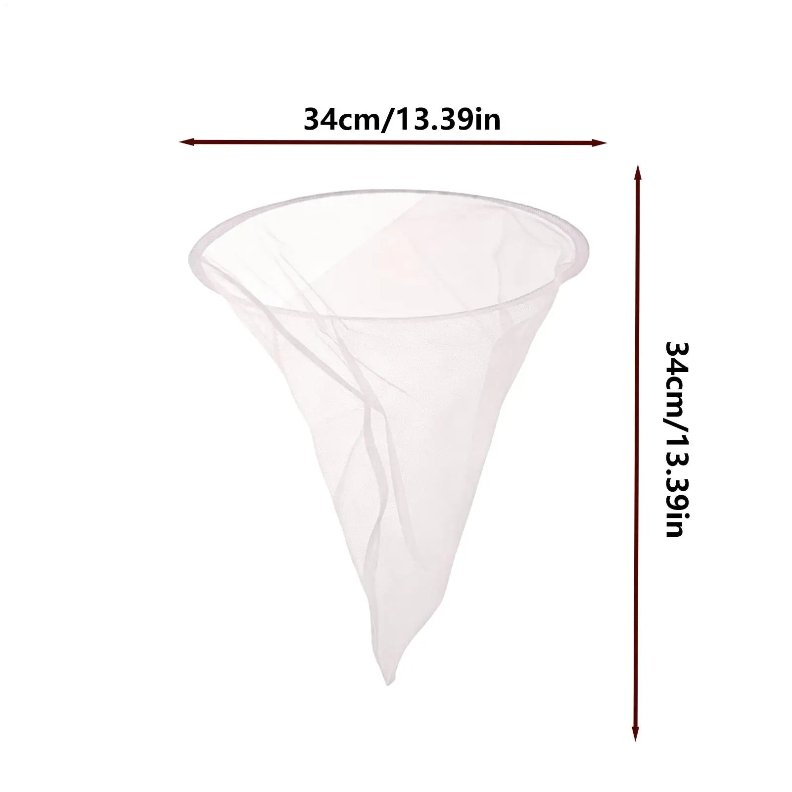 Beekeeping Honey Filter Washable Reusable Conical Extraction Tool Honey Strainer Fine Mesh for Juice Homemade Wine Tea Meal Zpaxo