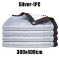 3x4m Aluminum Foil Sun Shade Net UV Protection Heat Insulation Roof